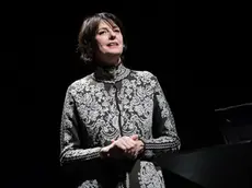 La divulgatrice Alessandra Viola al Teatro Verdi di Trieste. Foto Silvano