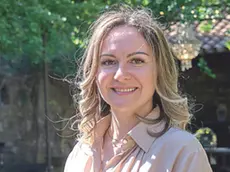 Federica Alessio ci conduce a visitare il castello di Muggia. Fotoservizio Massimo Silvano