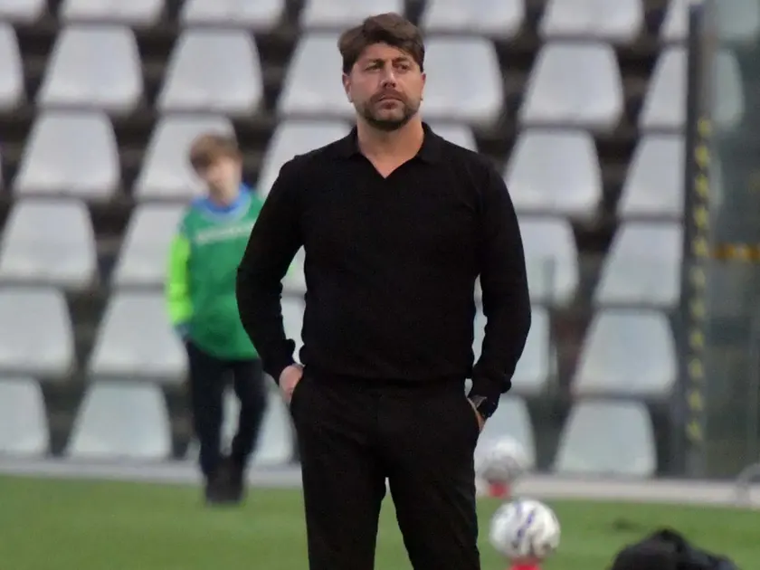 Il tecnico della Triestina Giuseppe Marino (foto Francesco Bruni)