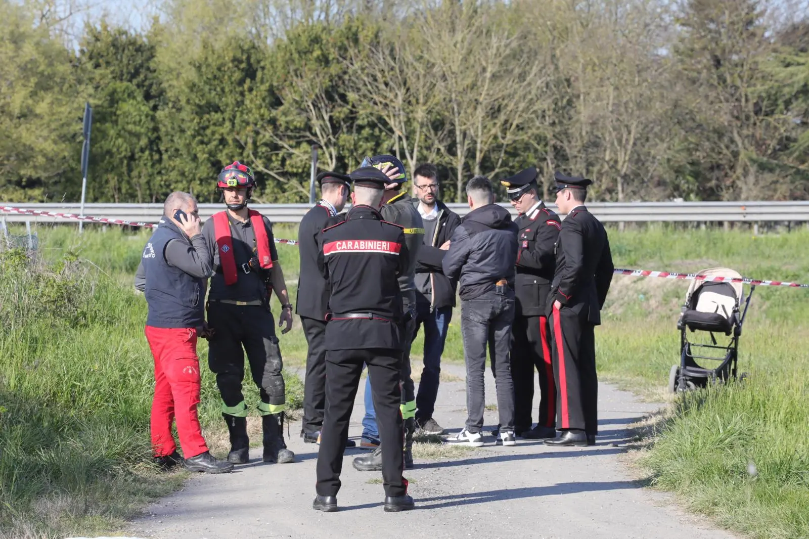 Il luogo del ritrovamento a Rovigo