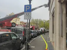 I vigili del fuoco sul posto a Gorizia