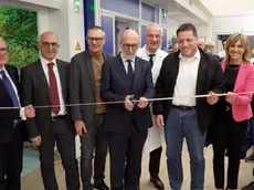 La cerimonia di inaugurazione della nuova tomoterapia ad Aviano, alla presenza dell'assessore regionale alla Salute Riccardo Riccardi