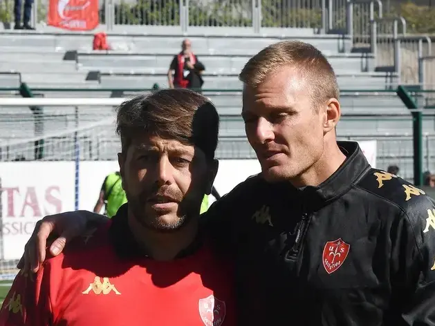 Matteo Ciofani (a destra) assieme a Marino