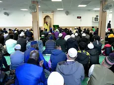 Una preghiera al Centro culturale islamico Darus Salaam (foto d’archivio di Katia Bonaventura)