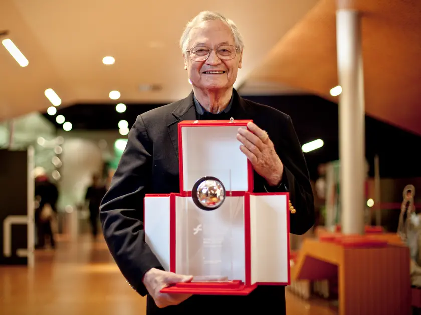 Roger Corman a Trieste nel 2009 con il premio Urania alla carriera assegnato dal festival da Science+Fiction