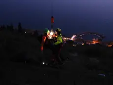 Il difficile recupero dei soccorritori (Foto Silvano)