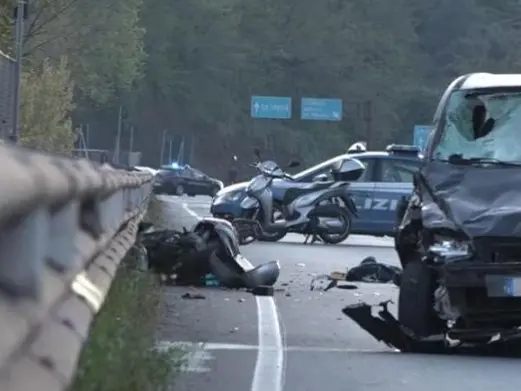 Il luogo dell'impatto a Sarzana, in Liguria (foto Tgr Liguria)