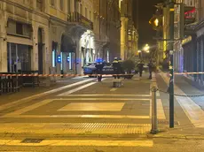La polizia in via San Nicolò