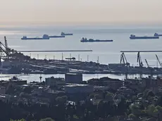 Petroliere in rada nel golfo di Trieste (Lasorte)