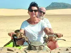 Cinzia Iadarola e Daniele Fracon durante un viaggio