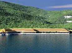 Una ricostruzione ideale della villa dei mosaici di Barcola