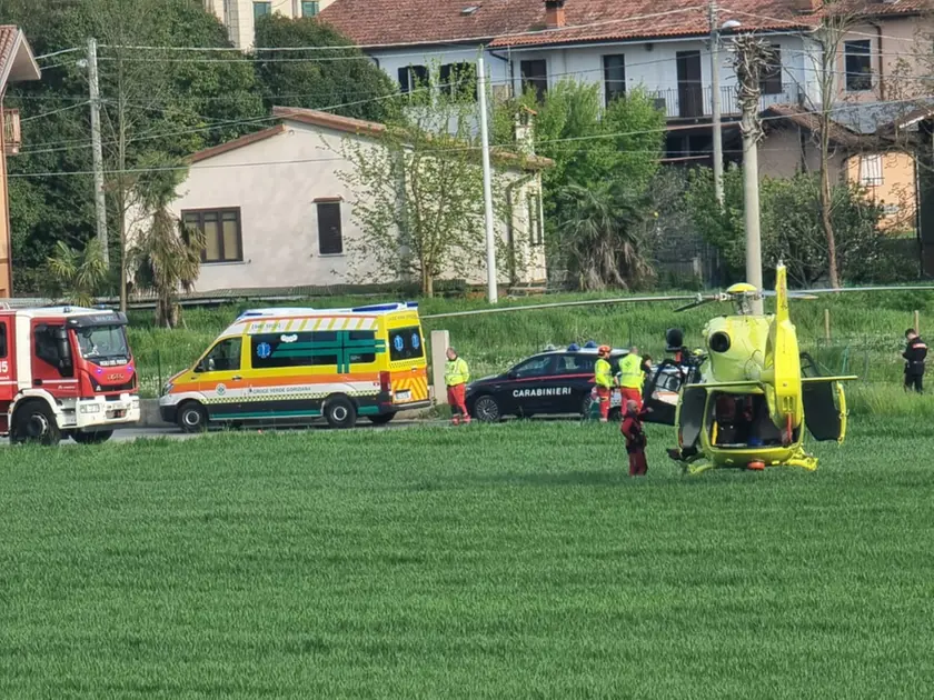 Il recupero della salma sull’argine