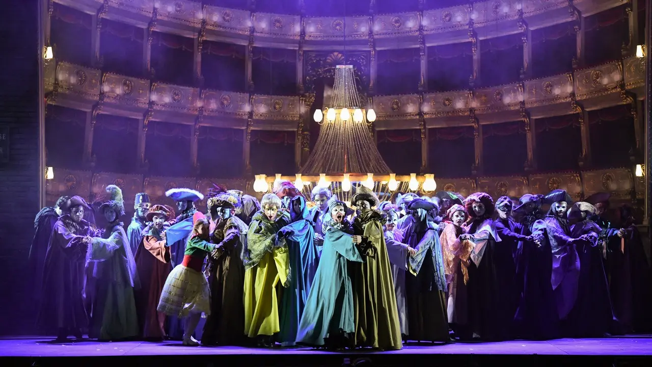 Una scena del Fantasma dell'Opera a Trieste di cui Bellone ha curato la regia