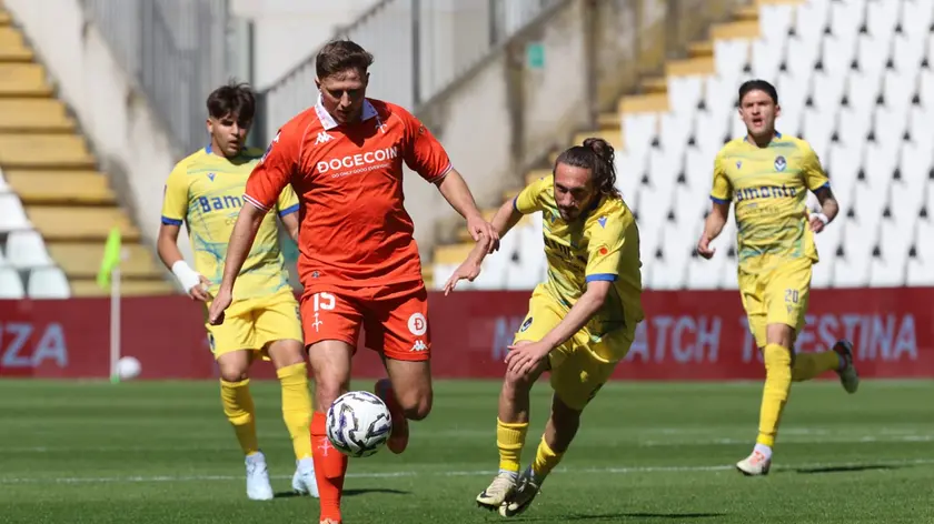 Un momento di Triestina-Giana (Lasorte)