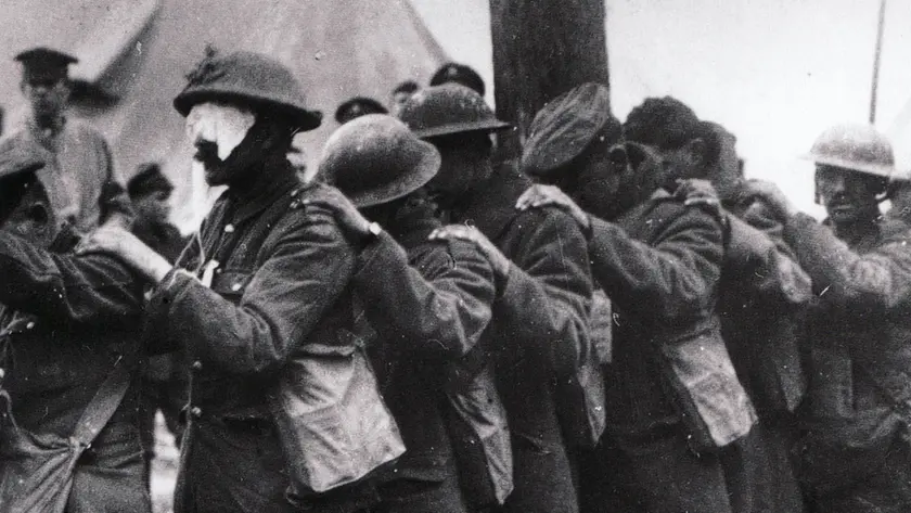 Soldati dopo la battaglia di Ypres (archivio)