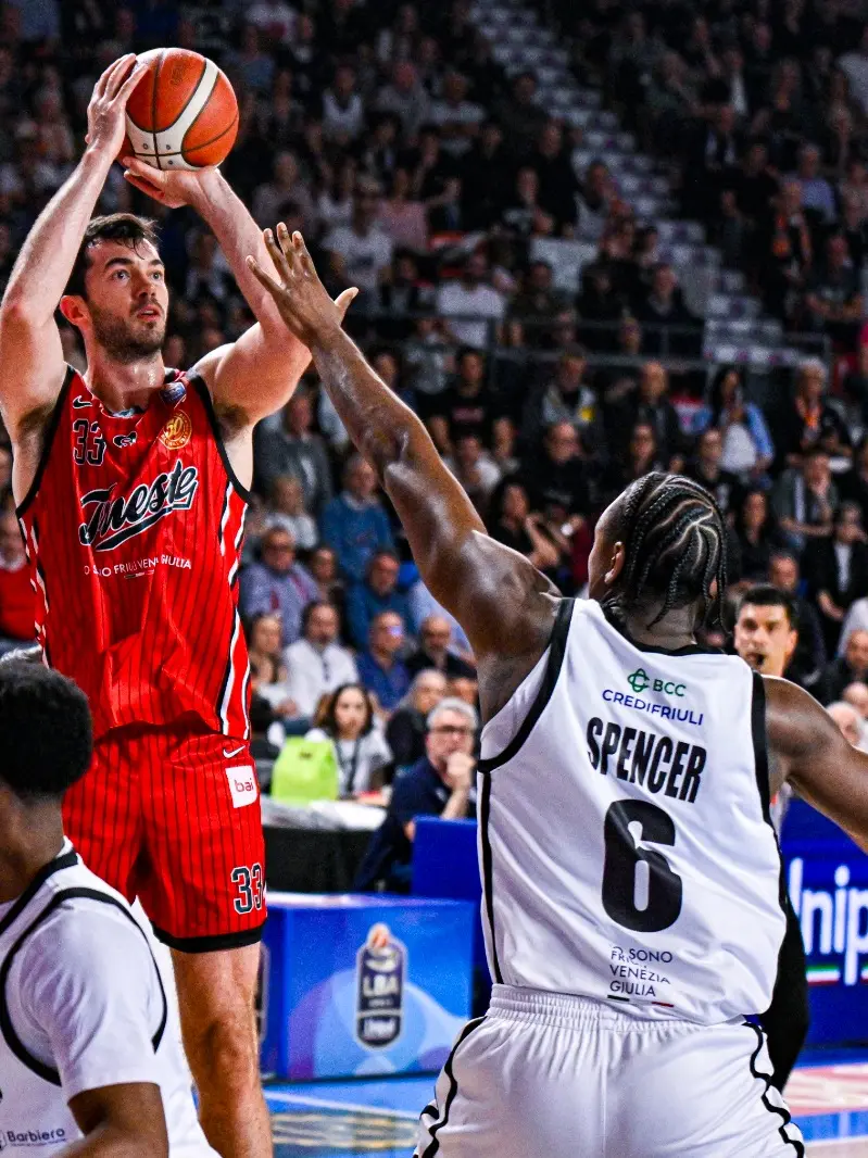 Un momento del match tra Udine e Trieste (Lasorte)