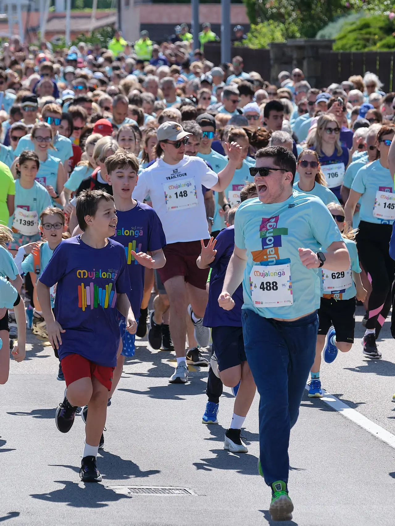 Giovani atleti alla Mujalonga del 2025 (foto archivio Silvano)