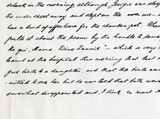 Un passaggio della lettera del luglio 1907 (credits: Special Collections and University Archives at McFarlin Library, University of Tuls)