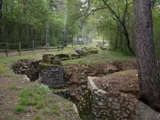 Una delle trincee destinate a essere inserite nel nuovo Pim, il Parco internazionale della Memoria