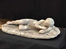 L’immagine del Cupido dormiente mentre non è stata diffusa quella del nuovo ritrovamento a Pola