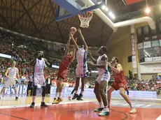 In azione al PalaRubini. Foto Bruni