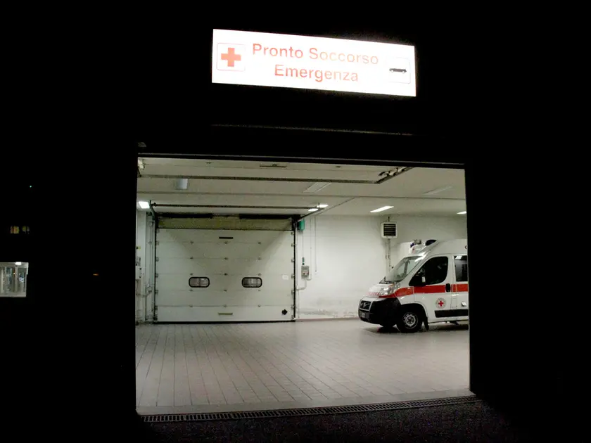 Il pronto soccorso dell’ospedale di Monfalcone (foto archivio Bonaventura)