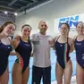Emma De March, Lucrezia Lys Cergol, il ct Maurizio Mirarchi, Giorgia Klatowski e Veronica Gant. Foto Lasorte