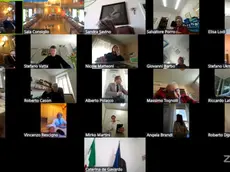 Uno screenshot della seduta tenutasi in modalità da remoto