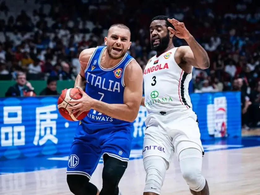 Stefano Tonut nel match vinto contro l’Angola agli ultimi Mondiali