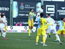 Daniel Okolo, classe 2007,a segno contro l’Arzignano (foto Mariani / Lasorte)