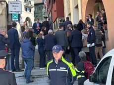 Un momenti della visita del cerimoniale del Quirinale a Gemona