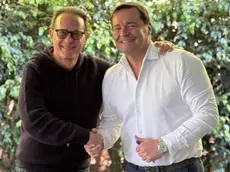 L'imprenditore-influencer Marco Beteta con, a destra, Mitja Rogelja, titolare di Torrefazione Goriziana