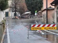 I momenti immediatamente successivi alla frana a Brazzano foto Petrussi