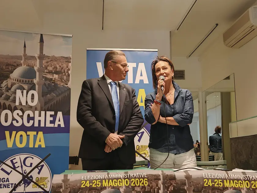 Anna Maria Cisint nella sede della Lega di Mestre