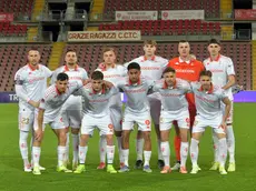 La formazione alabardata che ha disputato sabato l’ultimo match tra i professionisti (foto Bruni)