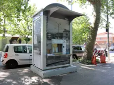 La presentazione della nuova casetta dell’acqua in via Valmaura (foto Andrea Lasorte)