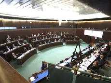 L’aula del Consiglio regionale che dovrà approvare il nuovo disegno di legge (foto archivio Lasorte)