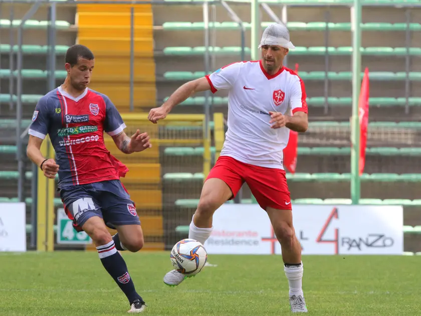 Giuseppe Aquaro nella finale playoff contro la Virtus Vr (Lasorte)