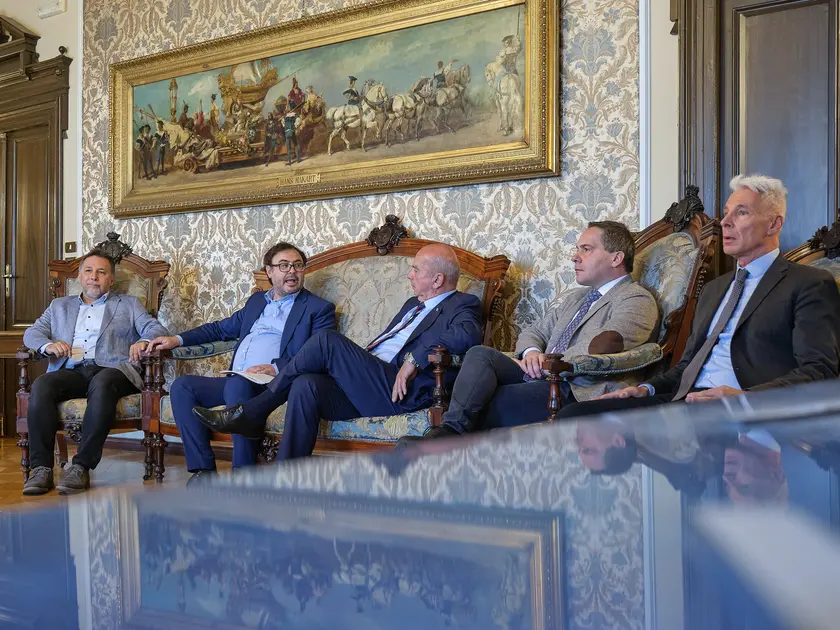 La conferenza stampa in Comune (Silvano)