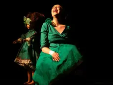 Giorgia Cerruti nello spettacolo Ape Regina. Una giornata per Molly Bloom