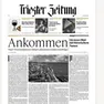 La copertina del primo numero del giornale in lingua tedesca Trieste Zeitung