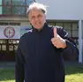 Alberto Tonut davanti al PalaRubini (foto Andrea Lasorte)