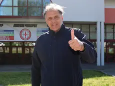 Alberto Tonut davanti al PalaRubini (foto Andrea Lasorte)