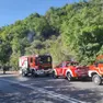 L'intervento dei vigili del fuoco
