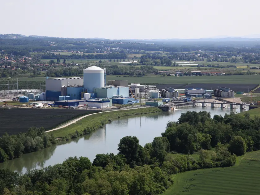 La centrale di Krško in Slovenia, di cui la Croazia è proprietaria al 50%