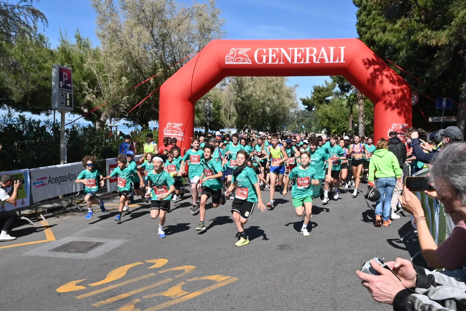 La partenza della Family Run, foto Bruni