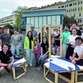 Il laboratorio di autocostruzione svolto di recente alla Stazione Rogers (foto Francesco Bruni)