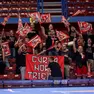 I tifosi alabardati in trasferta domenica a Milano (foto Ciamillo / Lasorte)
