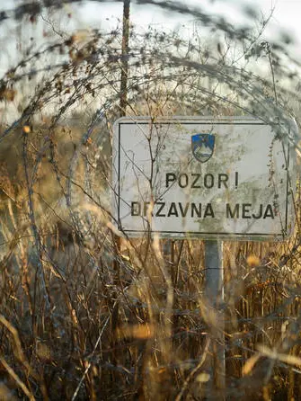 Un segnale ai confini sloveni