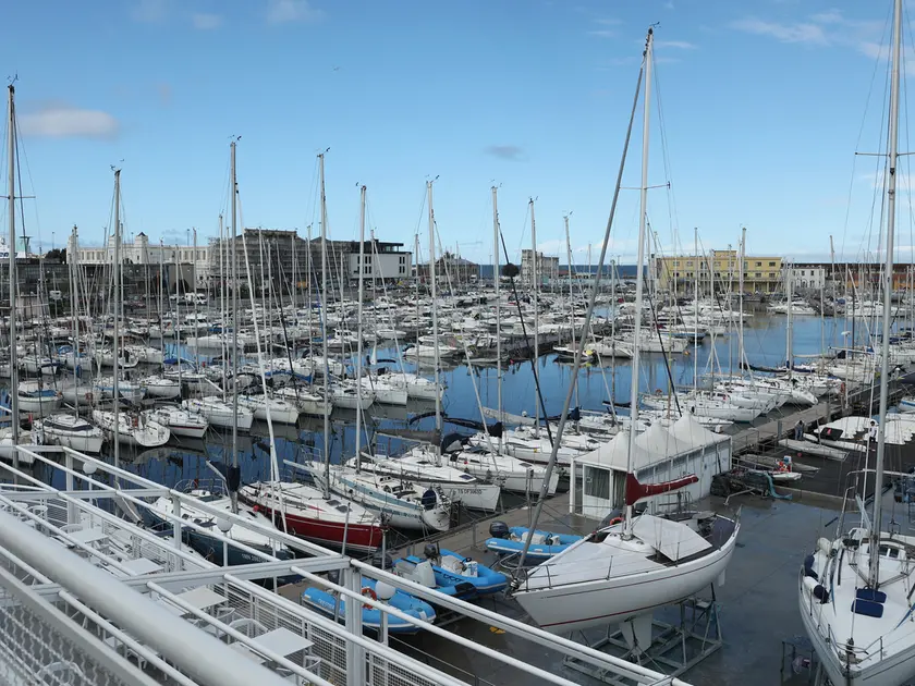 Barche ormeggiate in Sacchetta a Trieste (archivio Lasorte)